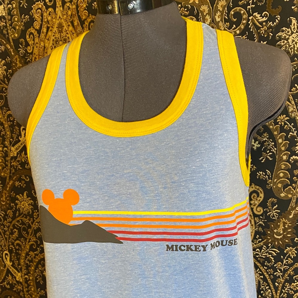 NWOT Disney Vintage Inspired Mickey Mouse Ringer Tank S